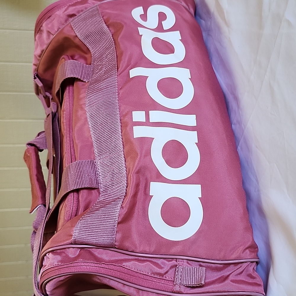 ADIDAS Santiago Rose Pink Sports Duffel Weekender Bag - Picture 2 of 9